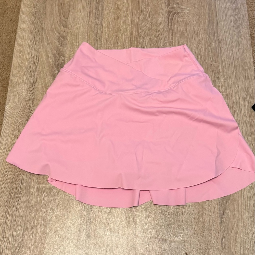 Halara Pink Women's Skirt with shorts and pockets